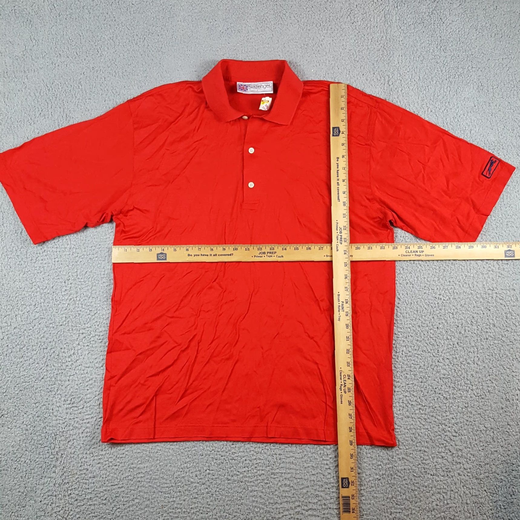 Vintage VINTAGE Slazenger Polo Shirt Mens L Red 90s Preppy Soccer Golf Collared Short Sleeve Button Casual Workwear Shirt Size US L / EU 52-54 / 3 - 7 Thumbnail