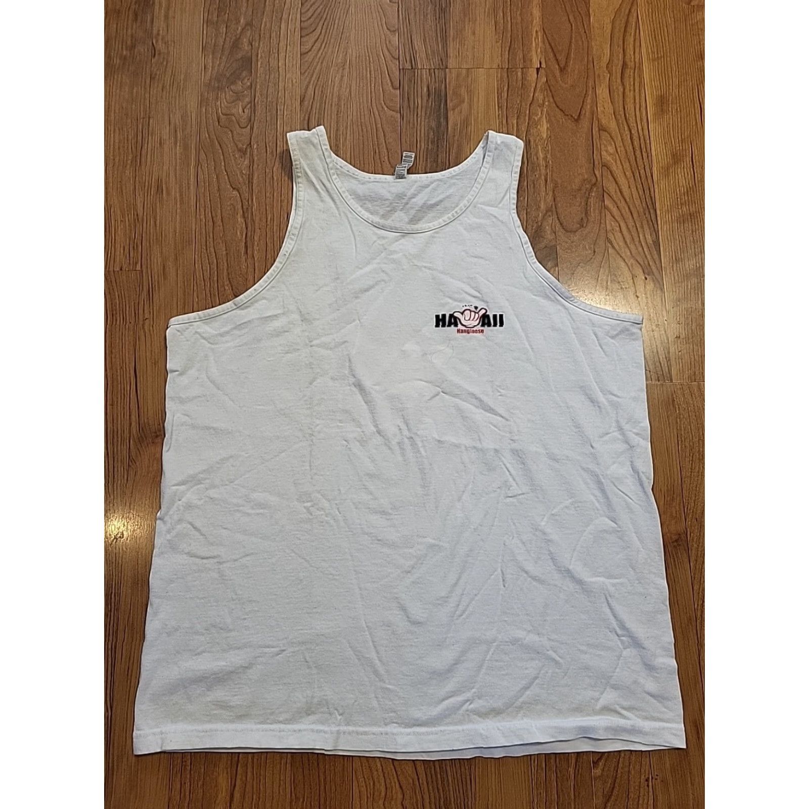 Doublet VINTAGE? No. Hang Loose Hawaii Tank Top Alstyle Double-Sided Cotton White XL Surfer Graphic Print Beach Hawaiian Men T-Shirt Tank Top Size US XL / EU 56 / 4 - 3 Thumbnail