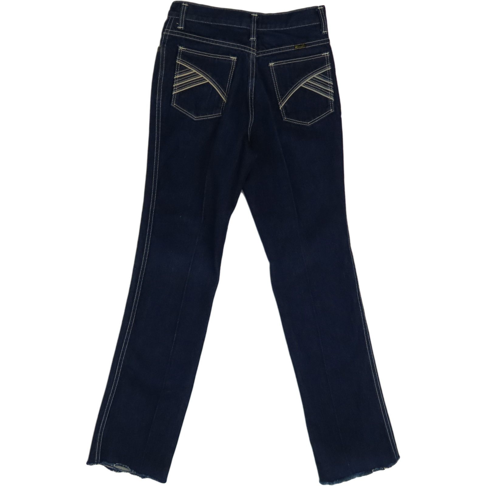 Wrangler Vintage High Waist Indigo Denim Jeans Size 25" / US 0 / IT 36 - 2 Thumbnail