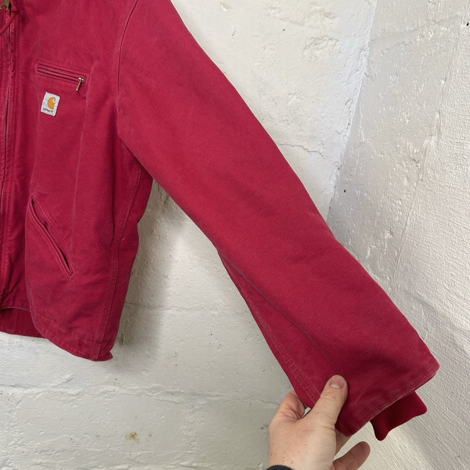 Carhartt Carhartt Sherpa-Lined Hooded Detroit Jacket “Scarlet” WJ141 Size US L / EU 52-54 / 3 - 8 Thumbnail