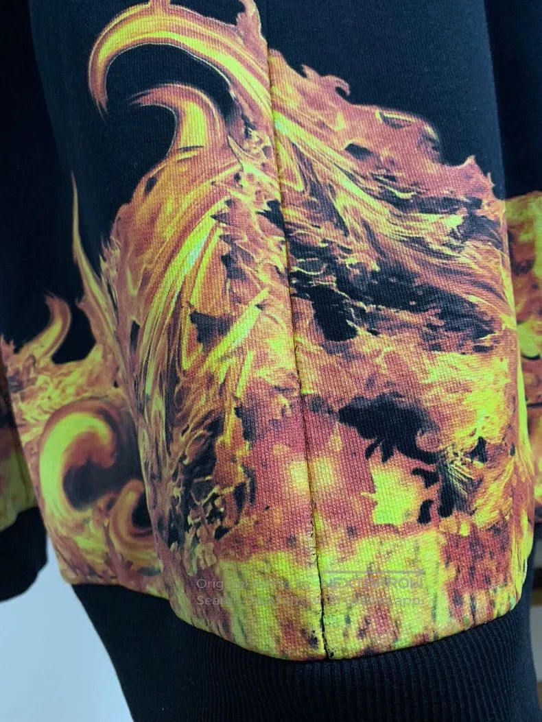 Givenchy Givenchy Flame Hem Hoodie Size US S / EU 44-46 / 1 - 8 Thumbnail