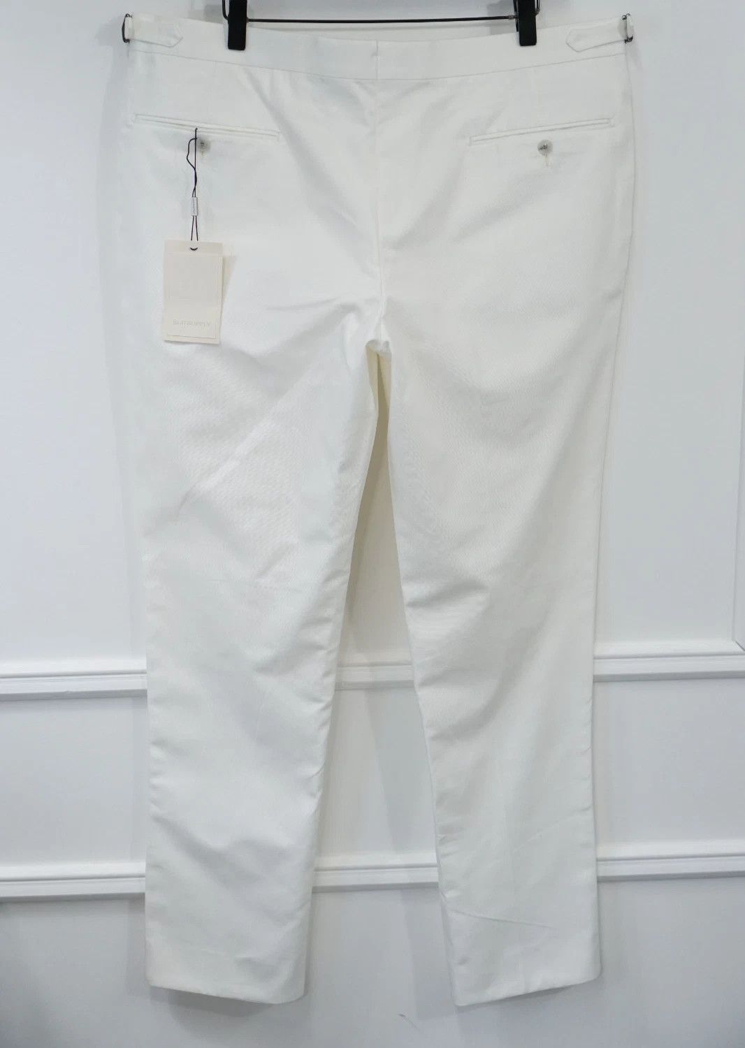 Suitsupply Men Suitsupply Pants Brescia Cotton White Size UK/US42 Size 42R - 2 Thumbnail