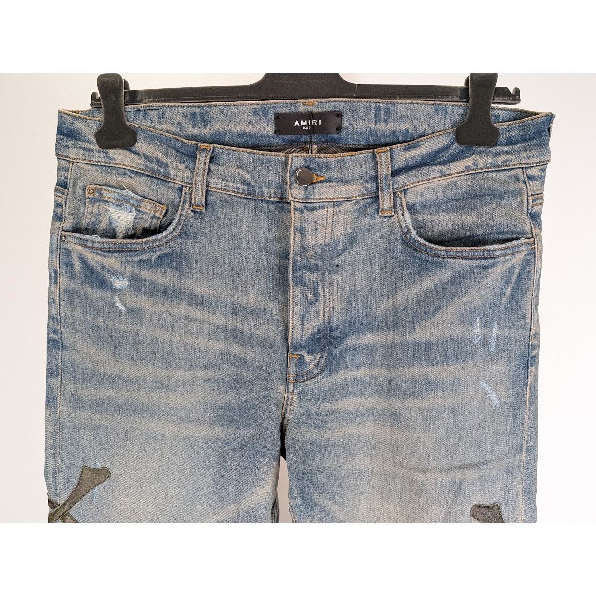 Amiri o1rshd1 Q:2 / Camo Bones Jeans in Clay Indigo Size US 36 / EU 52 - 10 Thumbnail