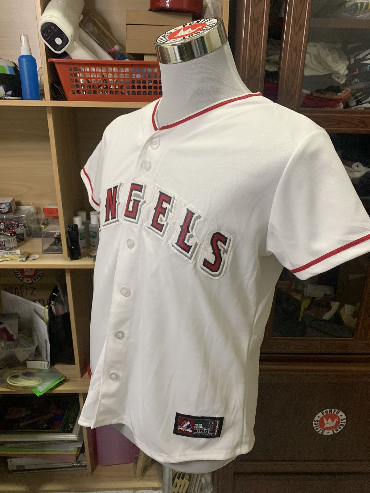 MLB × Majestic × Palm Angels Majestic White LA Angels Mike Trout 27 Cool Base Jersey L Size US L / EU 52-54 / 3 - 2 Thumbnail