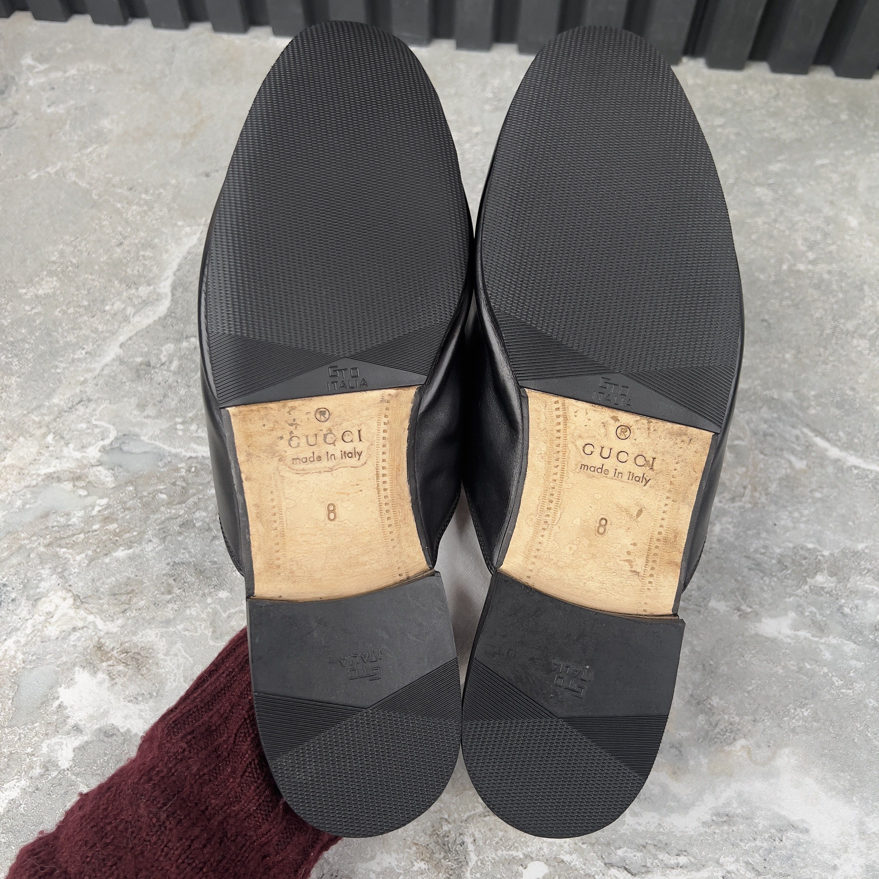 Gucci Authentic Princetown Horsebit Mules Flats Leather Size US 8.5 / EU 41-42 - 11 Thumbnail