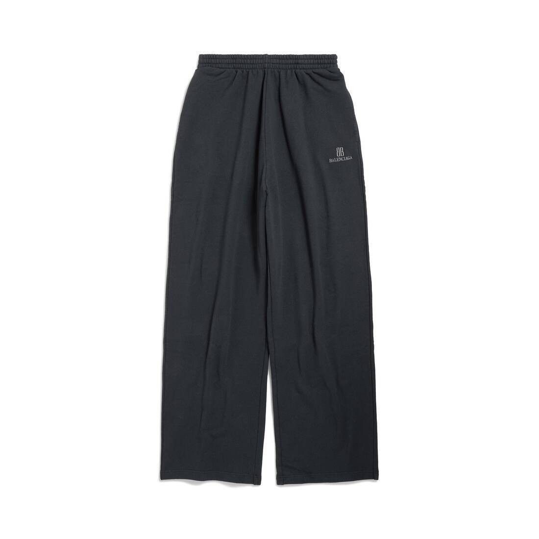 Balenciaga o1bcso1str0426 Nano BB Cropped Sweatpants in Black Size 25" / US 0 / IT 36 - 1 Thumbnail
