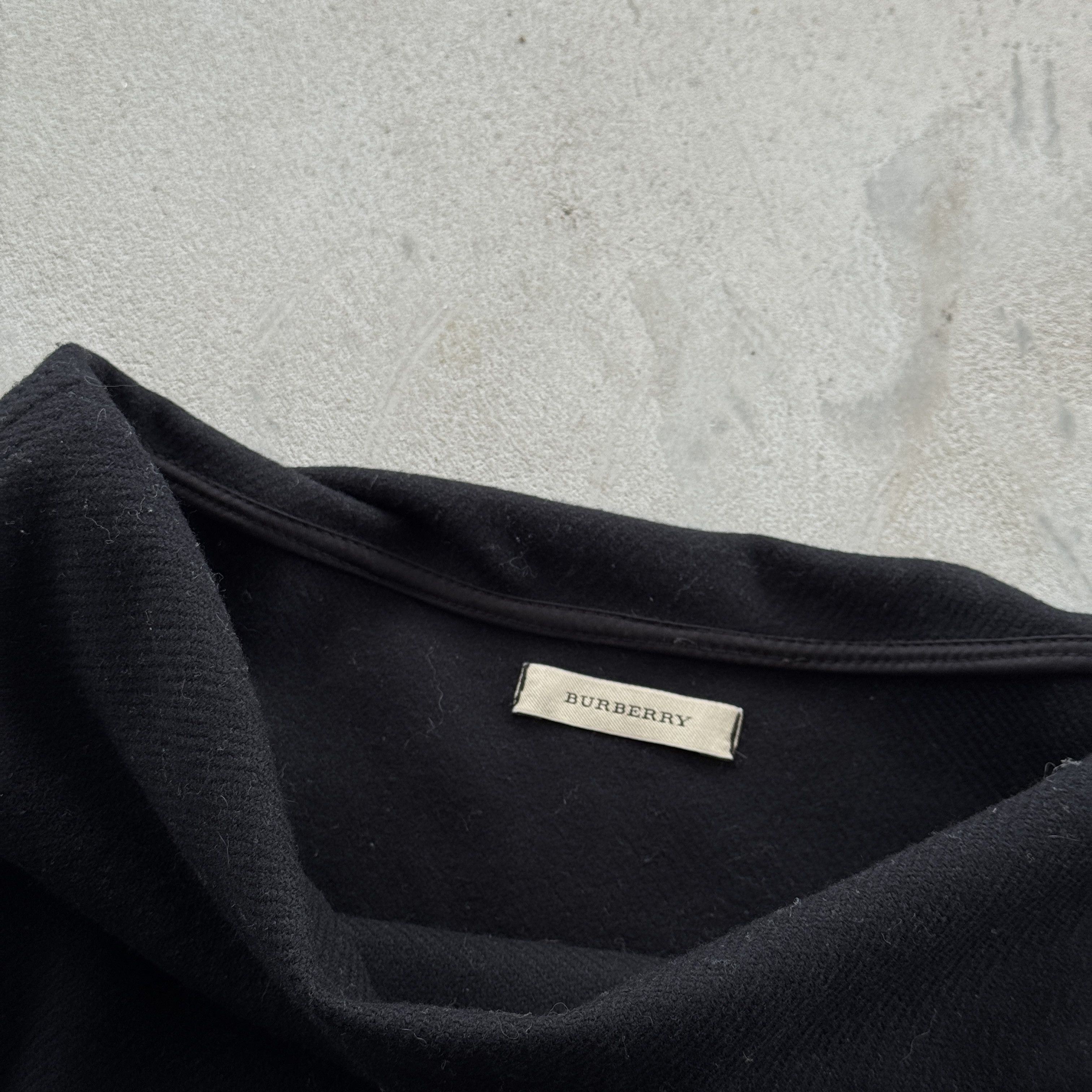 Burberry Burberry Merino Wool Cashmere Blend Mini Skirt Black Size 29" - 4 Thumbnail