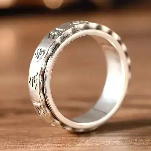 Japanese Brand S925 silver Sanskrit ring Size ONE SIZE - 3 Thumbnail