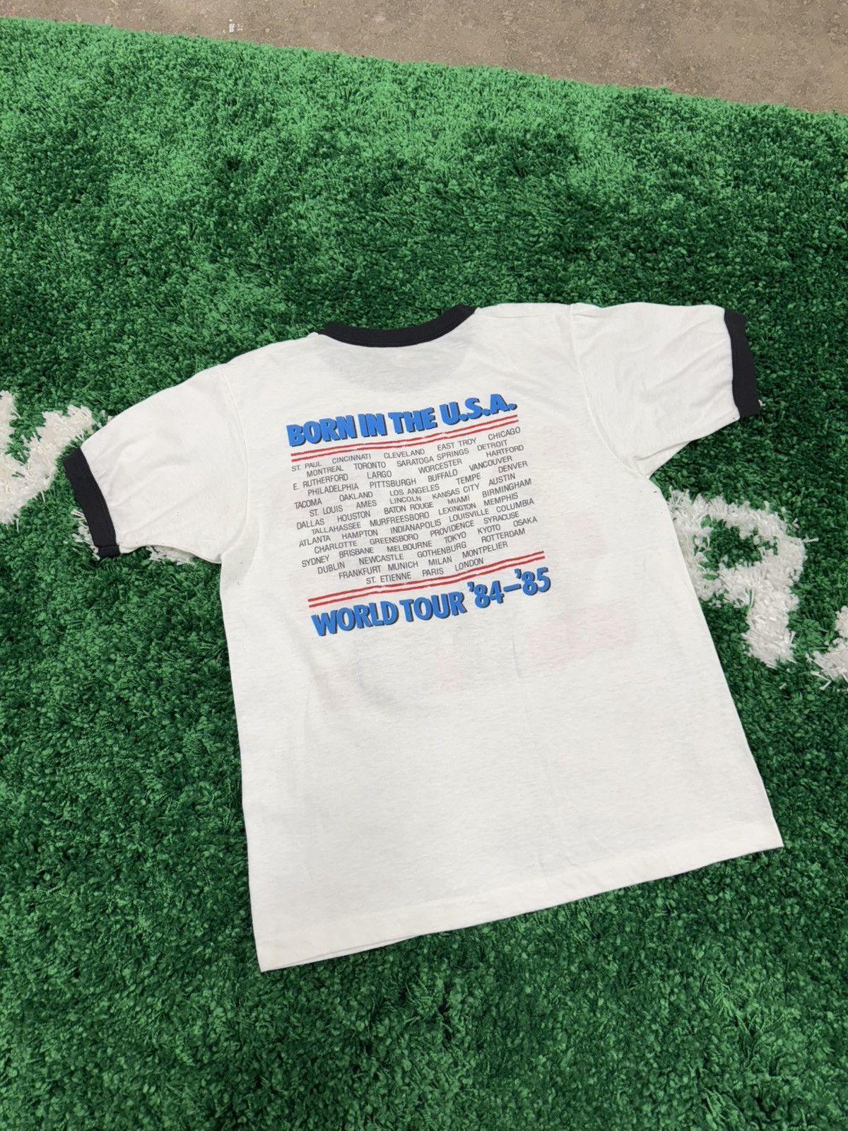 Vintage GRAIL 1984 Bruce Springsteen Born In The USA Ringer Large Size US L / EU 52-54 / 3 - 7 Thumbnail