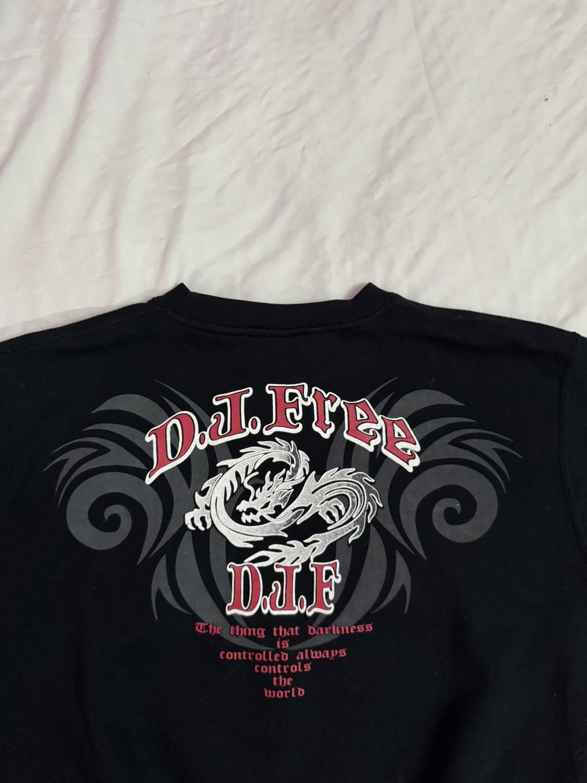 If Six Was Nine 2000s Tribal Japanese Gothic Poem y2k Sweatshirt Size US L / EU 52-54 / 3 - 2 Thumbnail