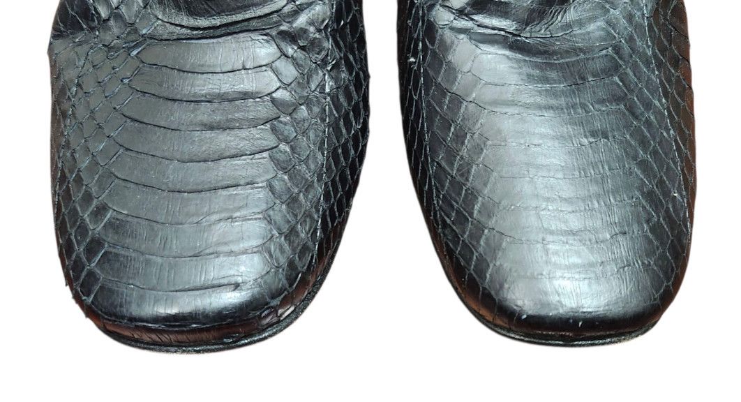 Gianni Barbato Gianni Barbato archive rare Python Leather ankle boots Size US 9.5 / IT 39.5 - 3 Thumbnail