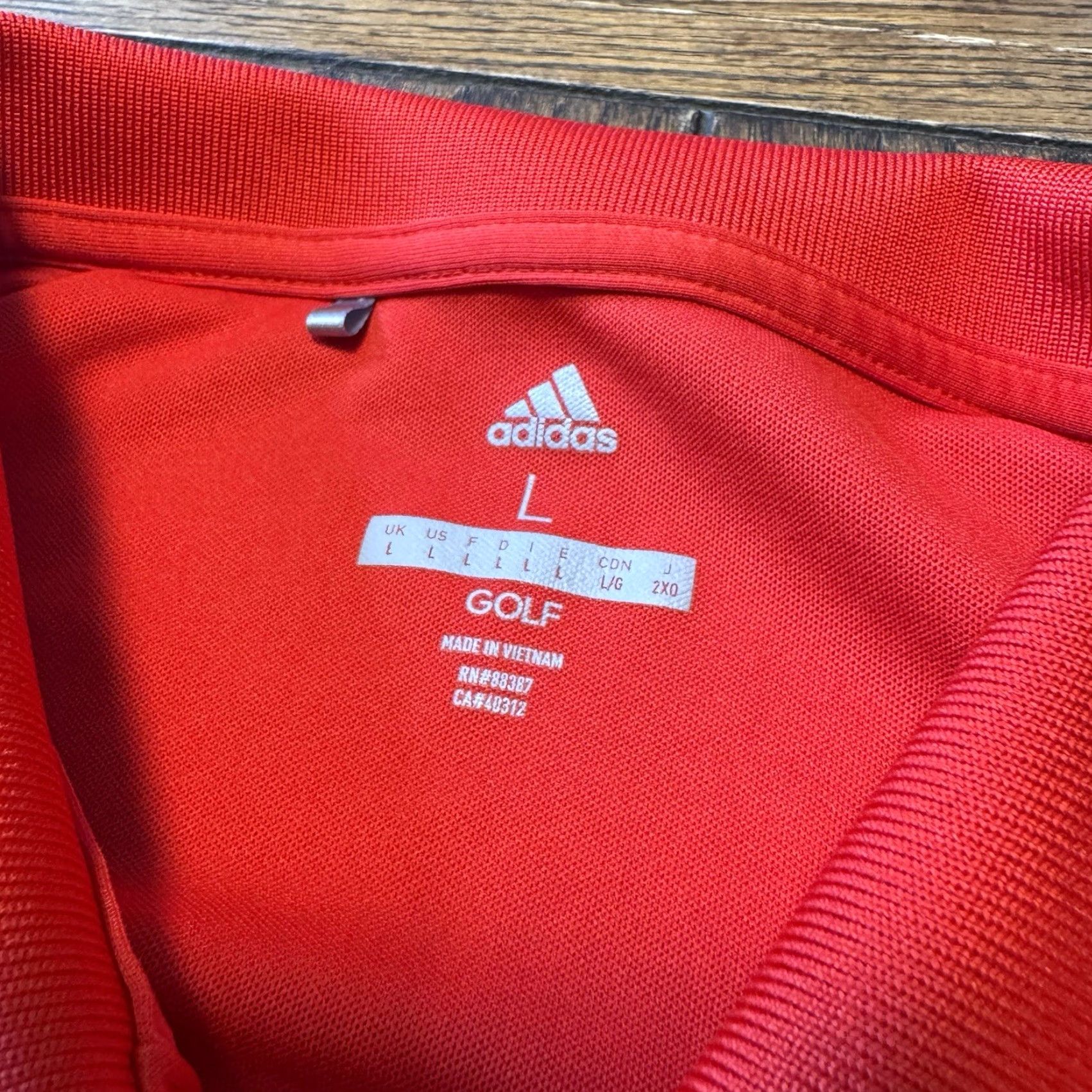 Adidas Adidas Golf Polo Mens Large USA Red Size US L / EU 52-54 / 3 - 5 Thumbnail