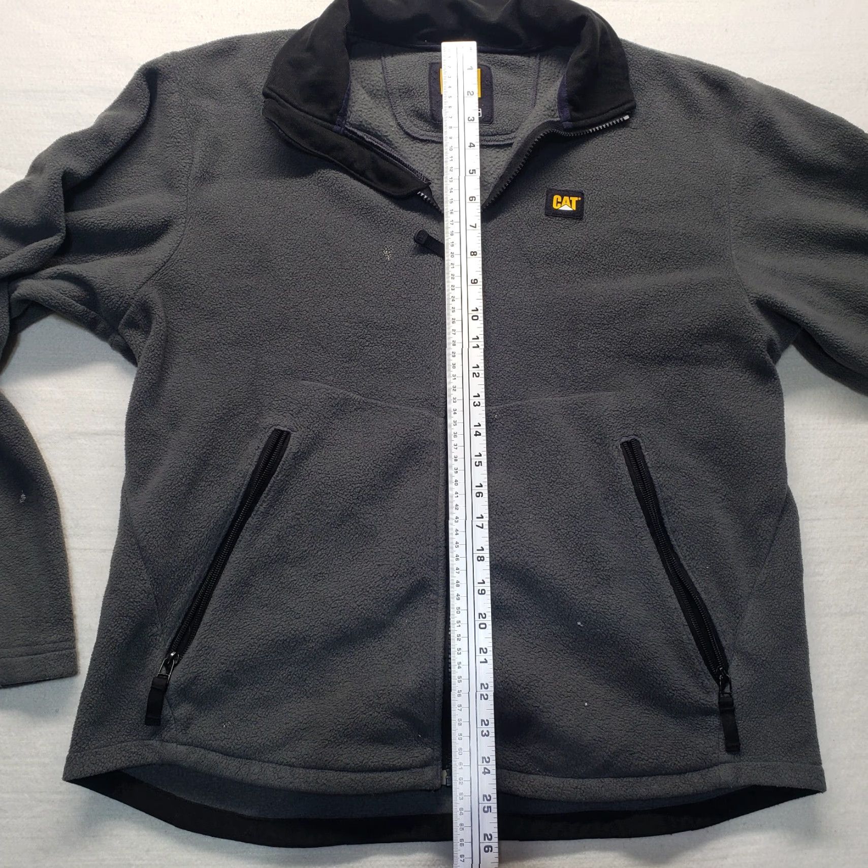 Vintage CAT Catupillar ITechnology Gray Fleece Jacket Coat Full Zip Adult Men's L Large Size US L / EU 52-54 / 3 - 6 Thumbnail