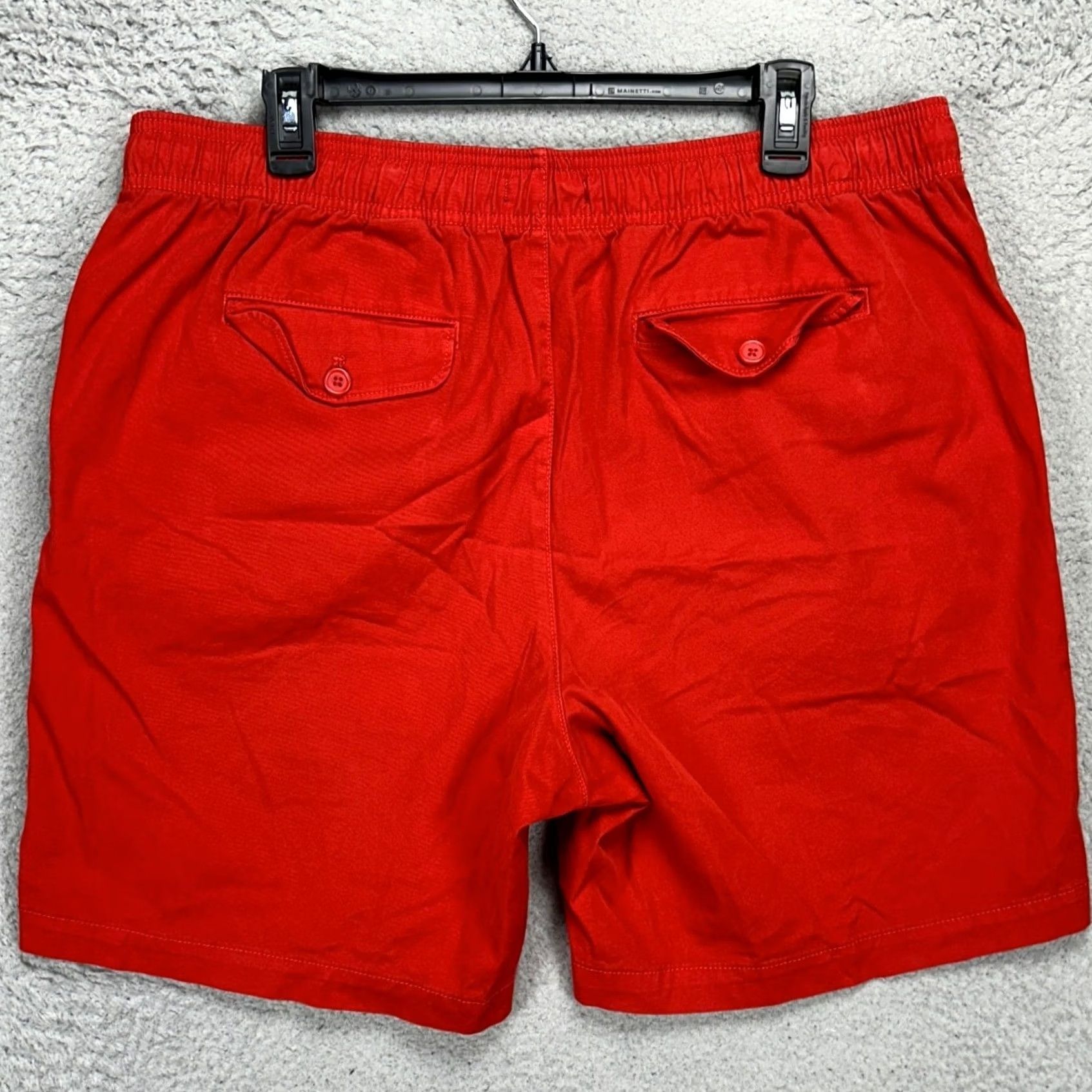 Banana Republic VINTAGE Banana Republic Mens Easy Shorts XL 9 Inseam Orange Pull On Drawstring Stretch Size US 36 / EU 52 - 2 Thumbnail