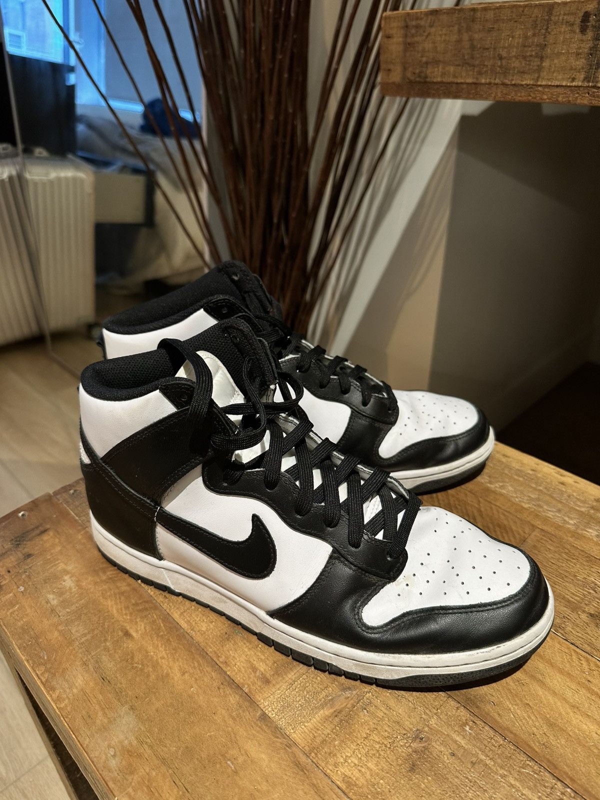 Nike Nike Dunks B&W Panda High Tops, size 10.5 Size US 10.5 / EU 43-44 - 1 Thumbnail