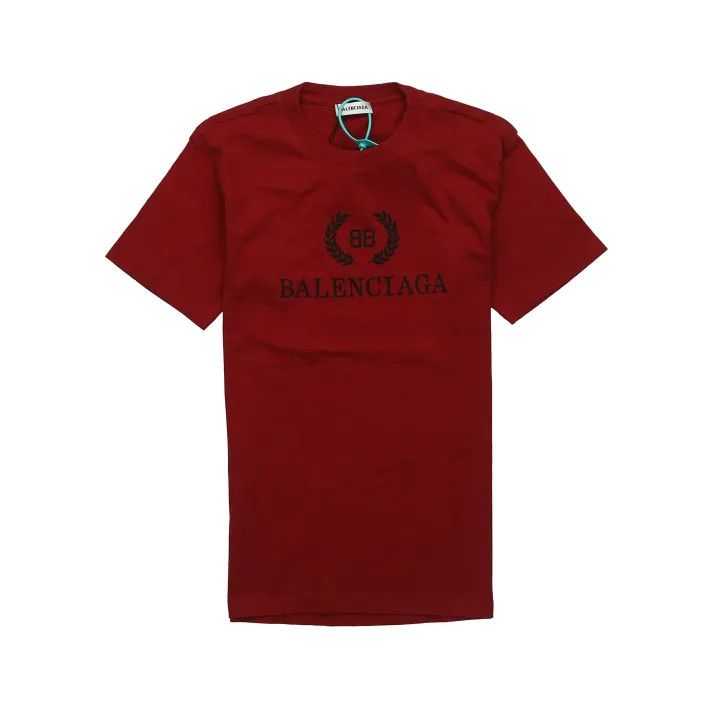 Balenciaga Balenciaga Red Logo Short Sleeve T-Shirt Size US L / EU 52-54 / 3 - 1 Thumbnail