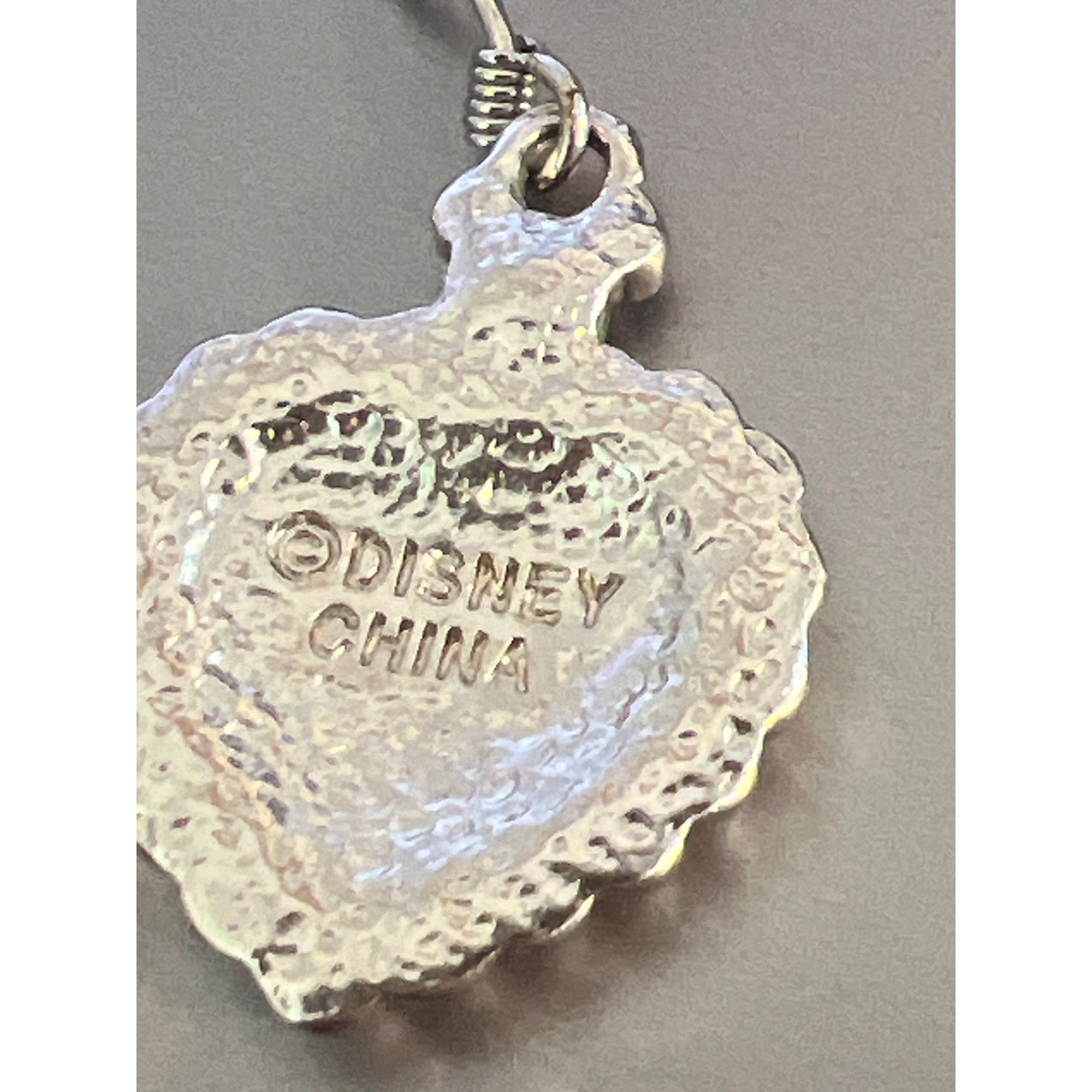 Disney Disney Heart Shaped Earrings Hidden Mickey Silver Tone Ename Size ONE SIZE - 4 Thumbnail