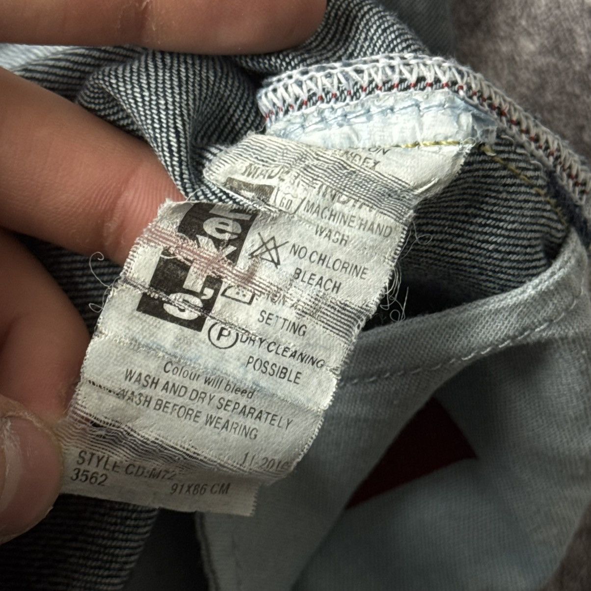 Levi's Levis 504 Vintage Selvedge Japan Denim Jeans Size US 36 / EU 52 - 11 Thumbnail