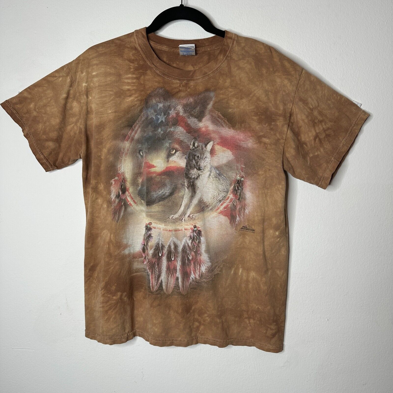 The Mountain The Mountain Wolves USA Dream Catcher Brown Tie Dye Tee Med Size M / US 6-8 / IT 42-44 - 1 Thumbnail