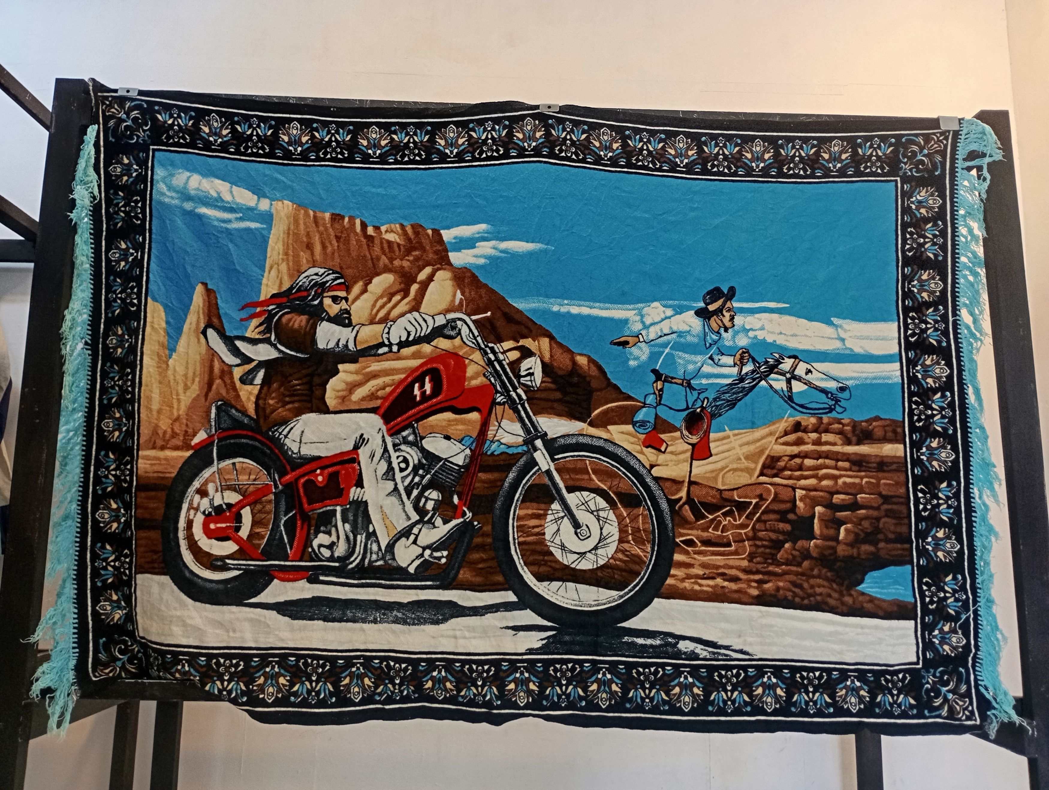 Distressed biker Wall decor
