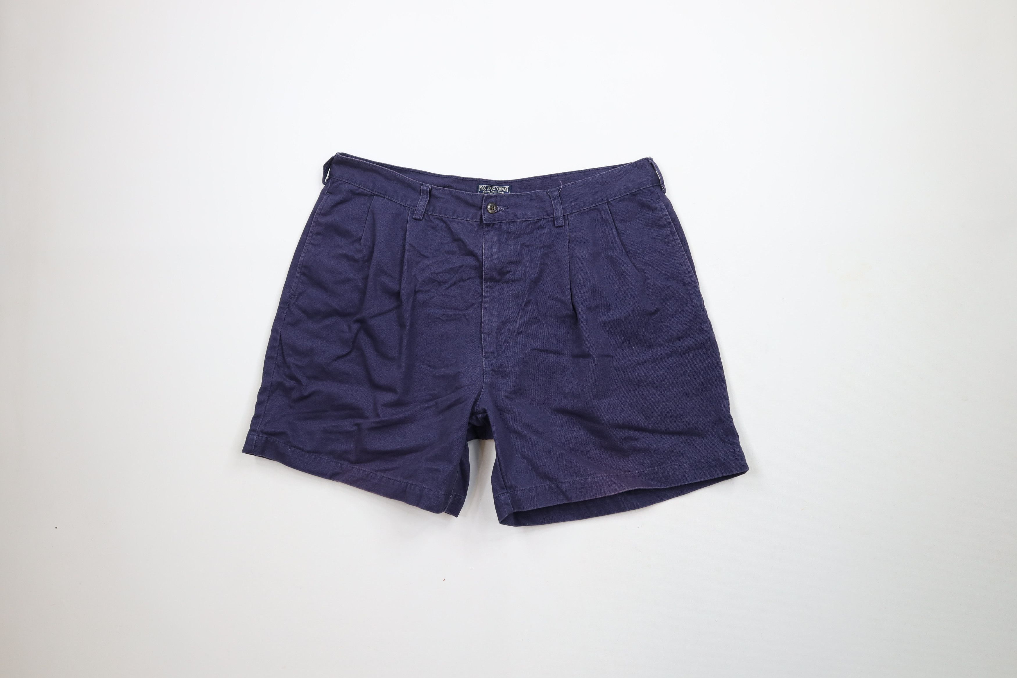 Ralph Lauren × Vintage Vintage 90s Ralph Lauren Pleated Above Knee Chino Shorts Size US 36 / EU 52 - 1 Thumbnail