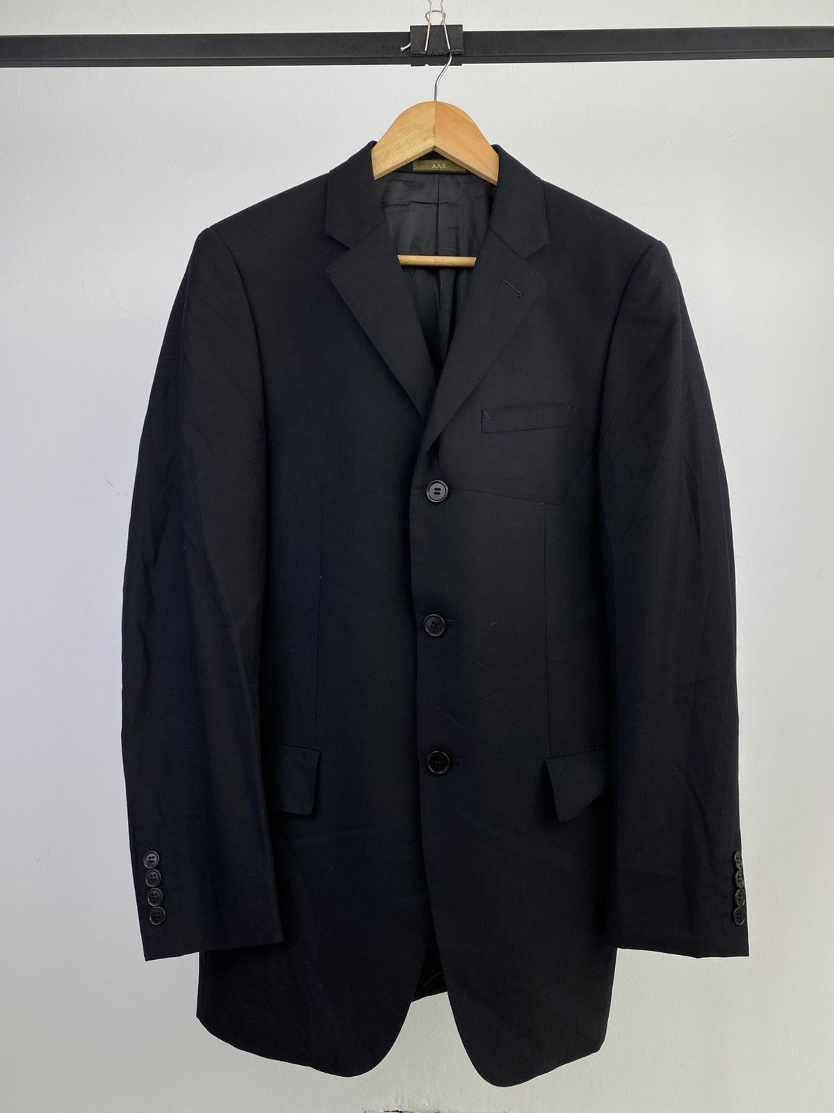 Yohji Yamamoto 90’s Vintage Yohji Design Studio Black Blazer Jacket Size US M / EU 48-50 / 2 - 1 Thumbnail