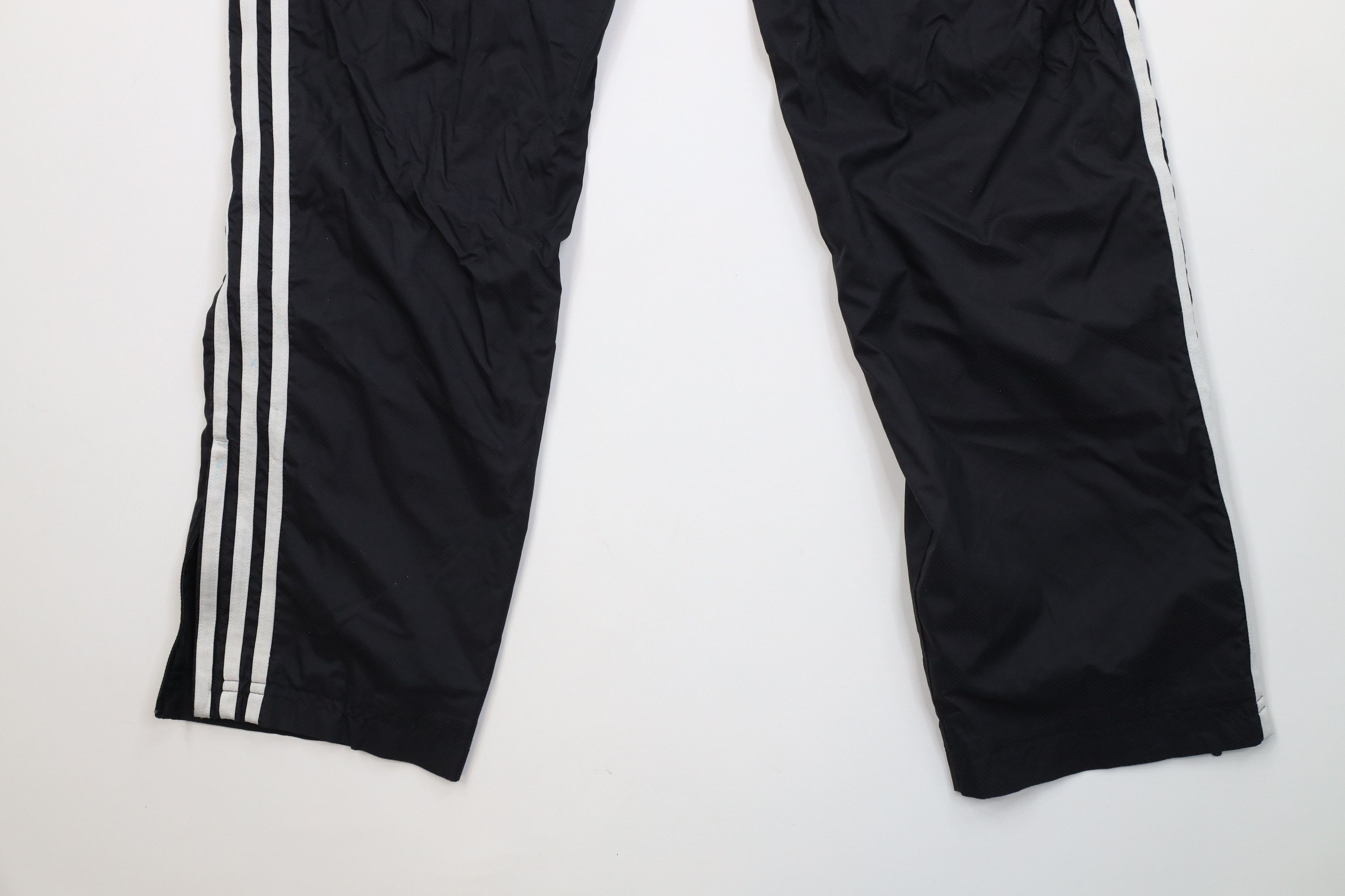 Adidas Vintage Y2K Adidas Distressed Lined Windbreaker Pants Black Size US 34 / EU 50 - 15 Thumbnail