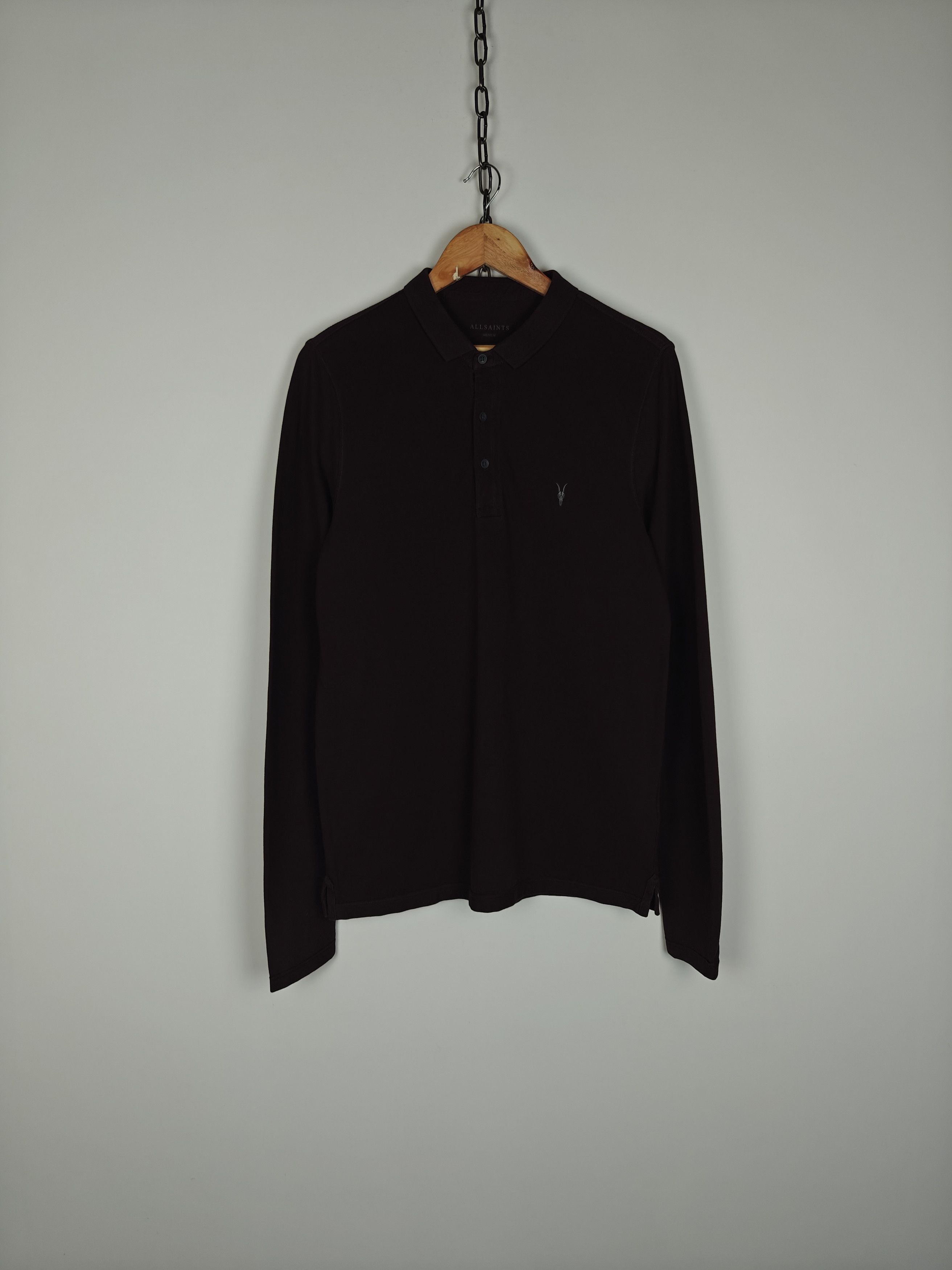 Allsaints Allsaints Longsleeve Brown Pullover Reform Polo M Size US M / EU 48-50 / 2 - 1 Thumbnail