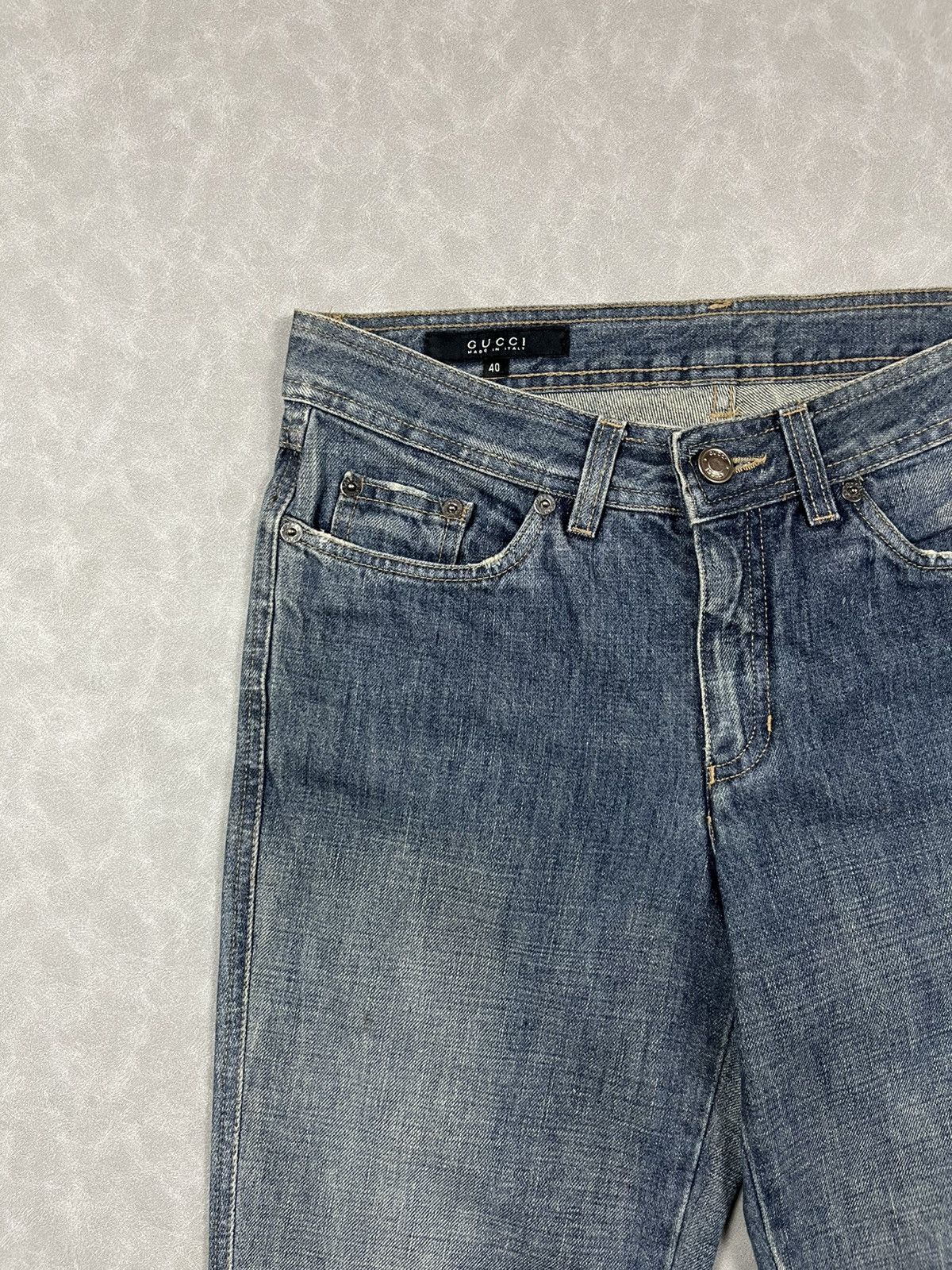 Gucci 90s Gucci denim pants Size 27" / US 4 / IT 40 - 9 Thumbnail