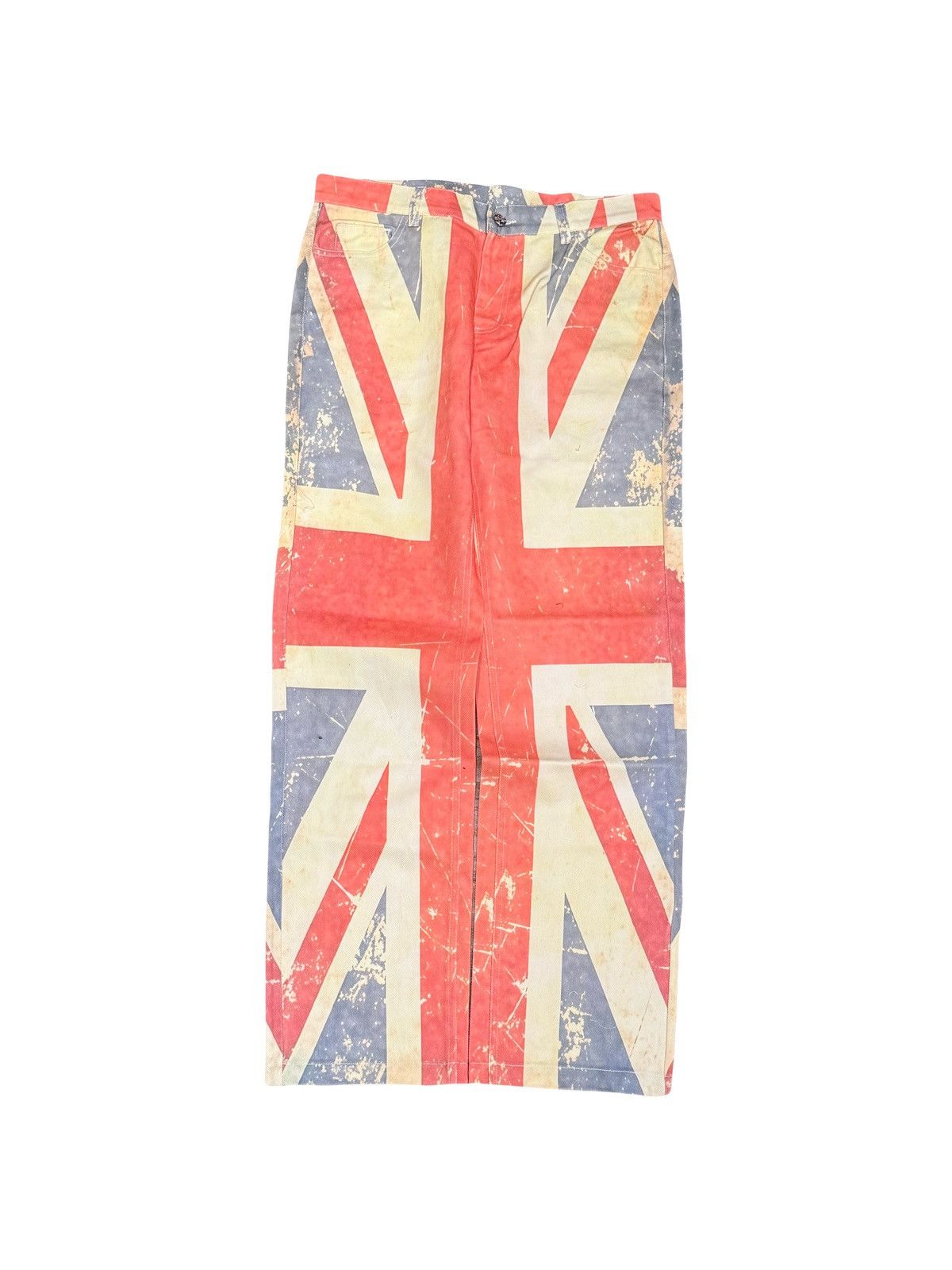 peaceinwar 1/100 SS25 uk preludeV2 Union Jack Archive Jeans