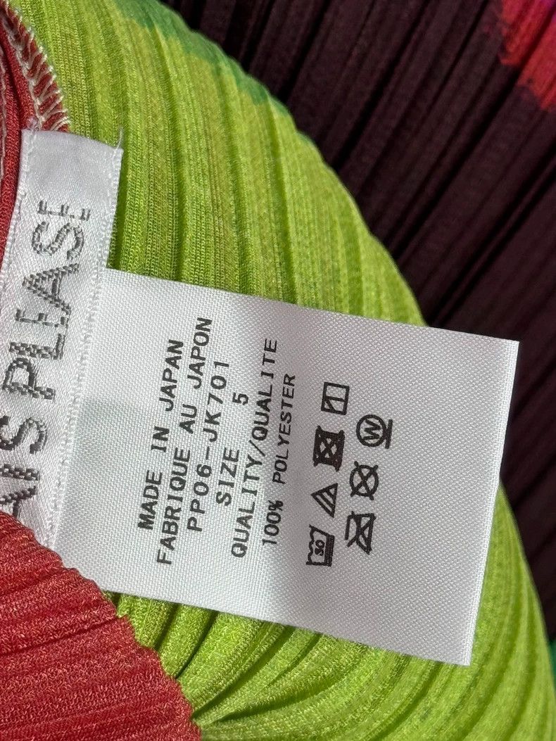 Issey Miyake Issey Miyake size:5 Pink and green color-blocked pleated l Size M / US 6-8 / IT 42-44 - 3 Thumbnail
