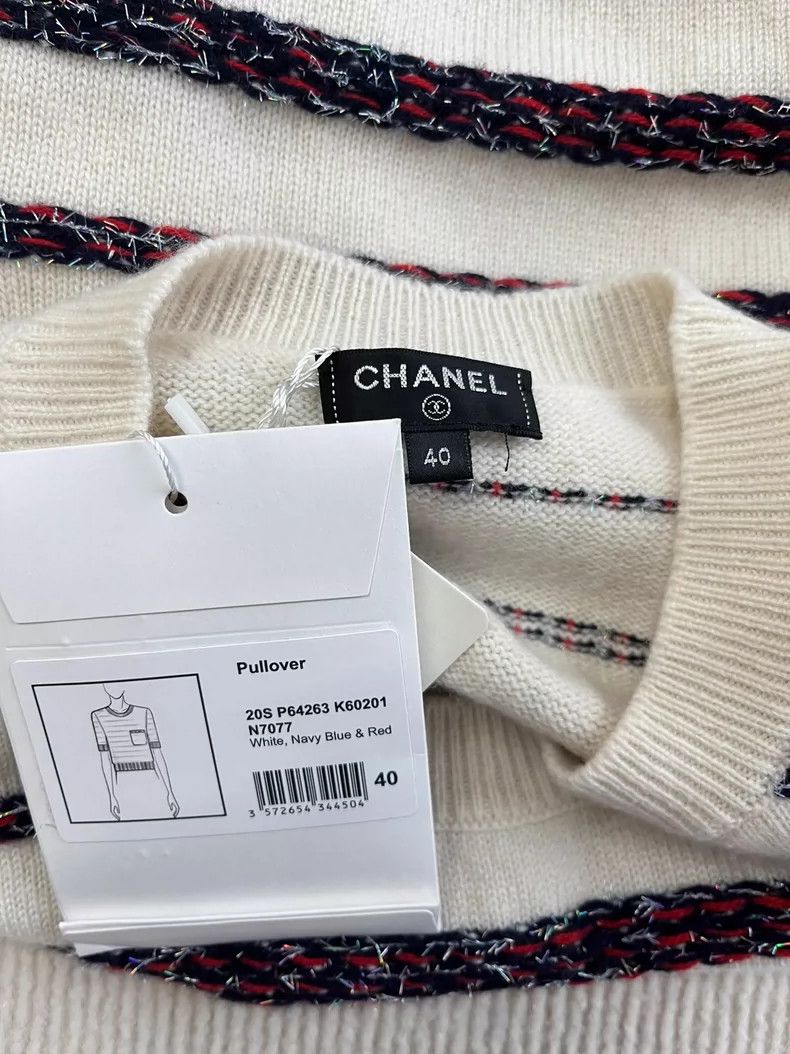 Chanel Chanel Roof series cashmere knitted short sleeves Size S / US 4 / IT 40 - 4 Thumbnail
