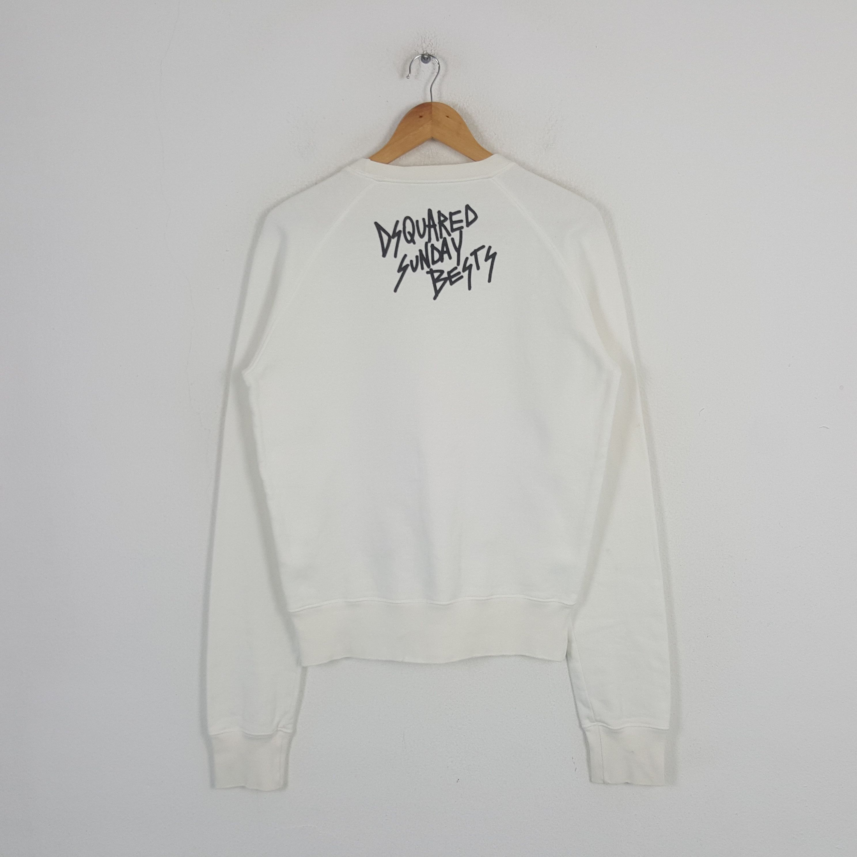 Dsquared2 Vintage Dsquared2 Sunday Bests Quotes Art Sweatshirt C283N23 Size US S / EU 44-46 / 1 - 3 Thumbnail