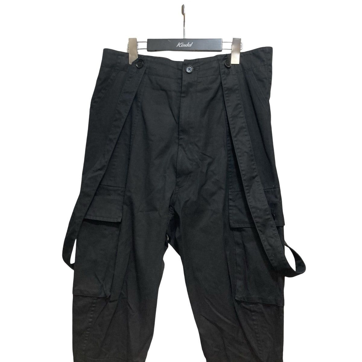 Yohji Yamamoto yohji yamamoto Car Goopants with suspenders HH-P58-045 Size US 33 - 2 Thumbnail