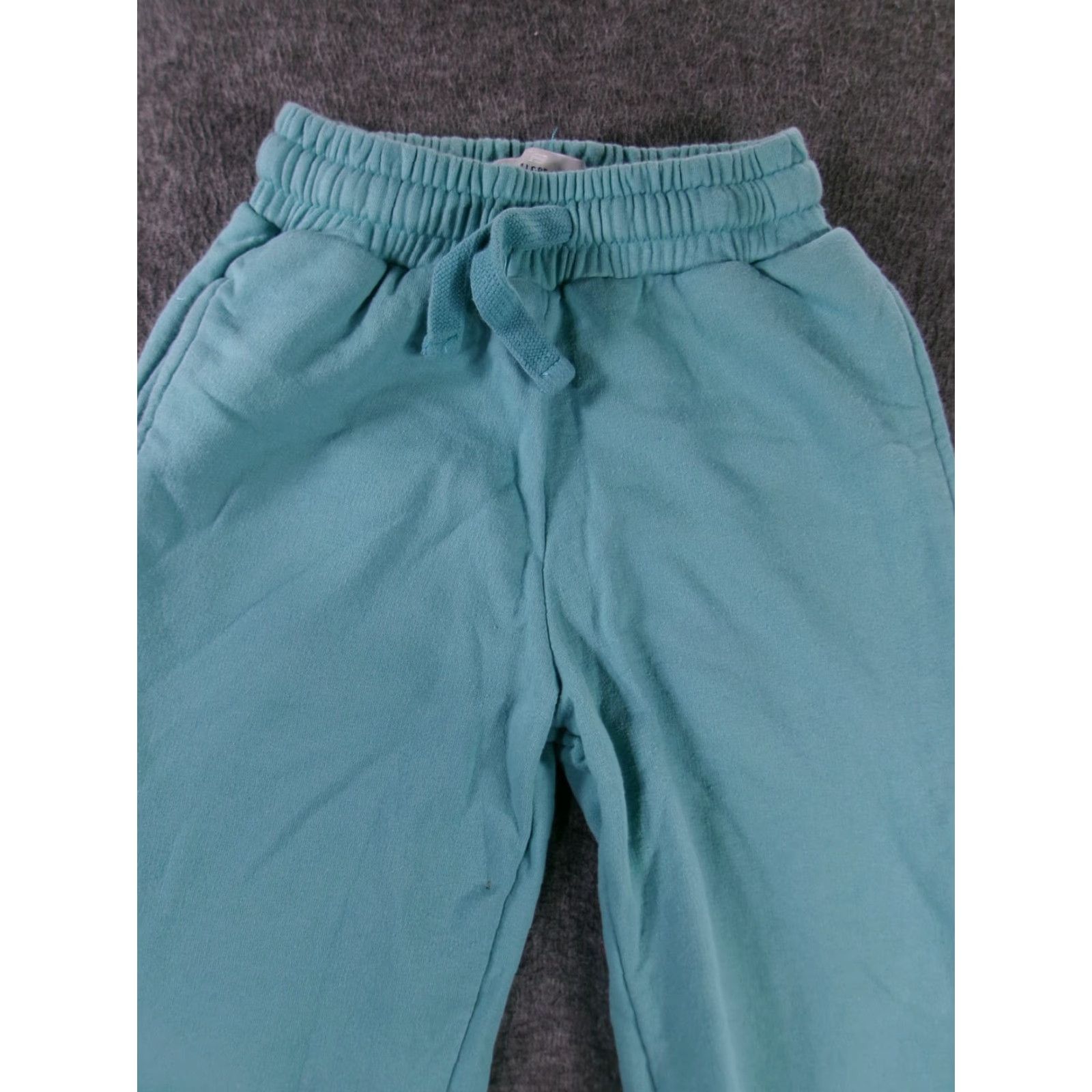 Vintage PULL BEAR Sweatpants Womens XS Teal Jogger Elastic Waist Drawstring Pockets Size 26" / US 2 / IT 38 - 2 Thumbnail