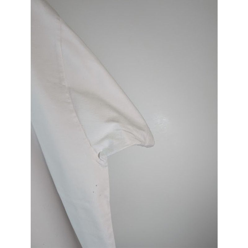 Balenciaga o1rshd1 Vintage Jersey Pierced Oversized T-Shirt in White Size US M / EU 48-50 / 2 - 13 Thumbnail