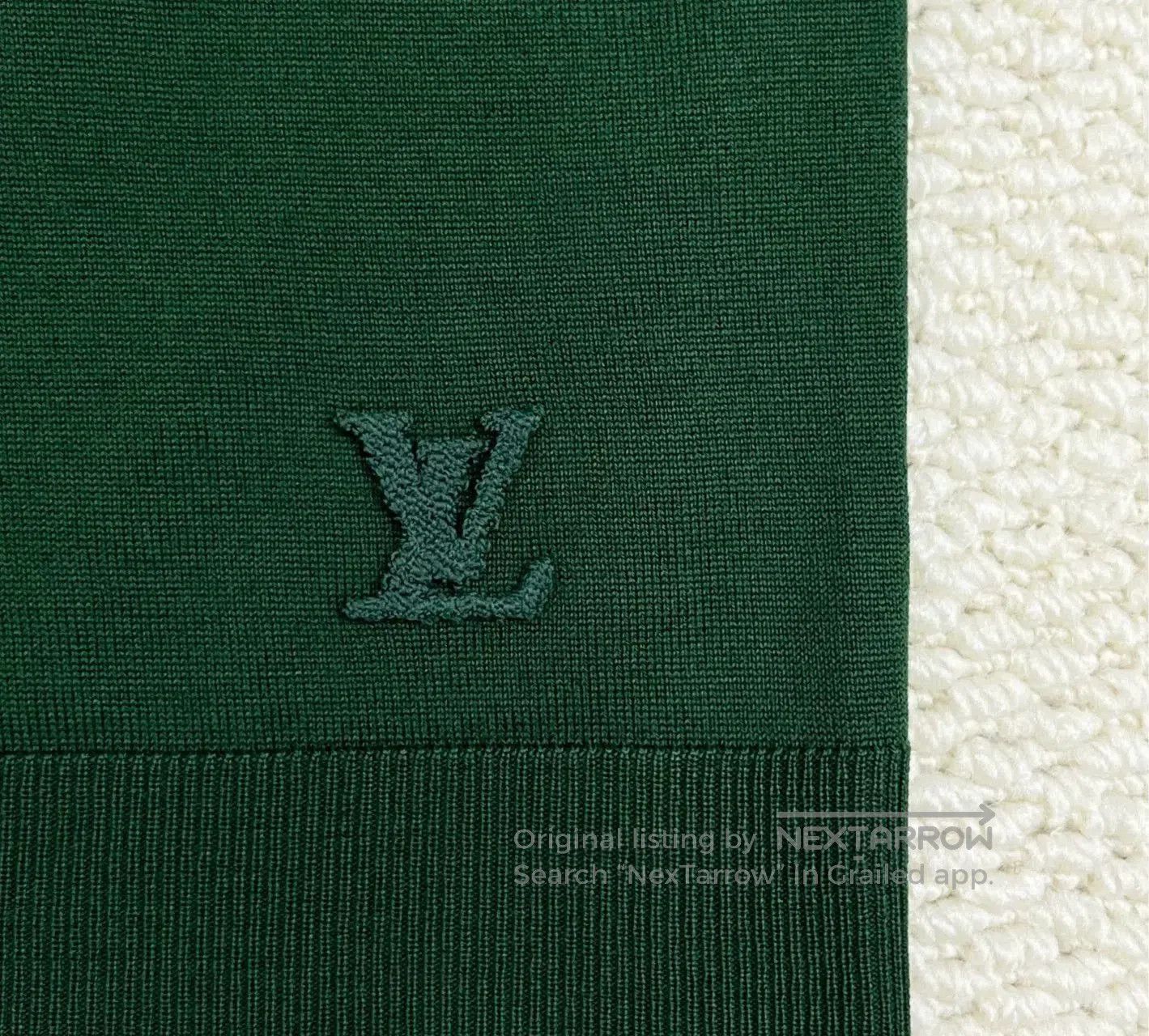 Louis Vuitton louis vuitton green wool long sleeve top. Size S / US 4 / IT 40 - 5 Thumbnail