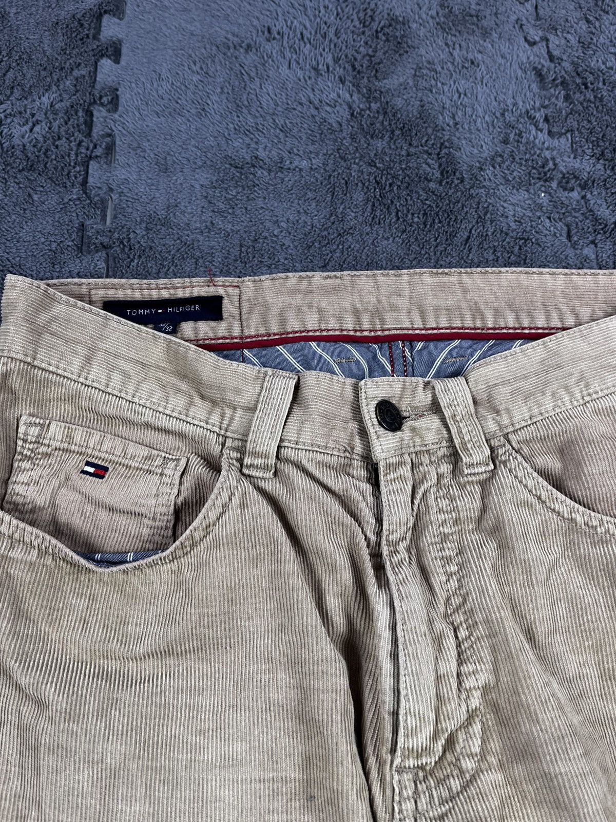 Tommy Hilfiger Vintage Y2K Tommy Hilfiger Corduroy Sand Pants Casual Size US 32 / EU 48 - 5 Thumbnail