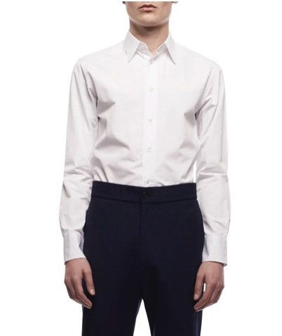 The Row $1K White cotton Ahmet dress shirt, US16/EU41,made in France Size 40R - 3 Thumbnail