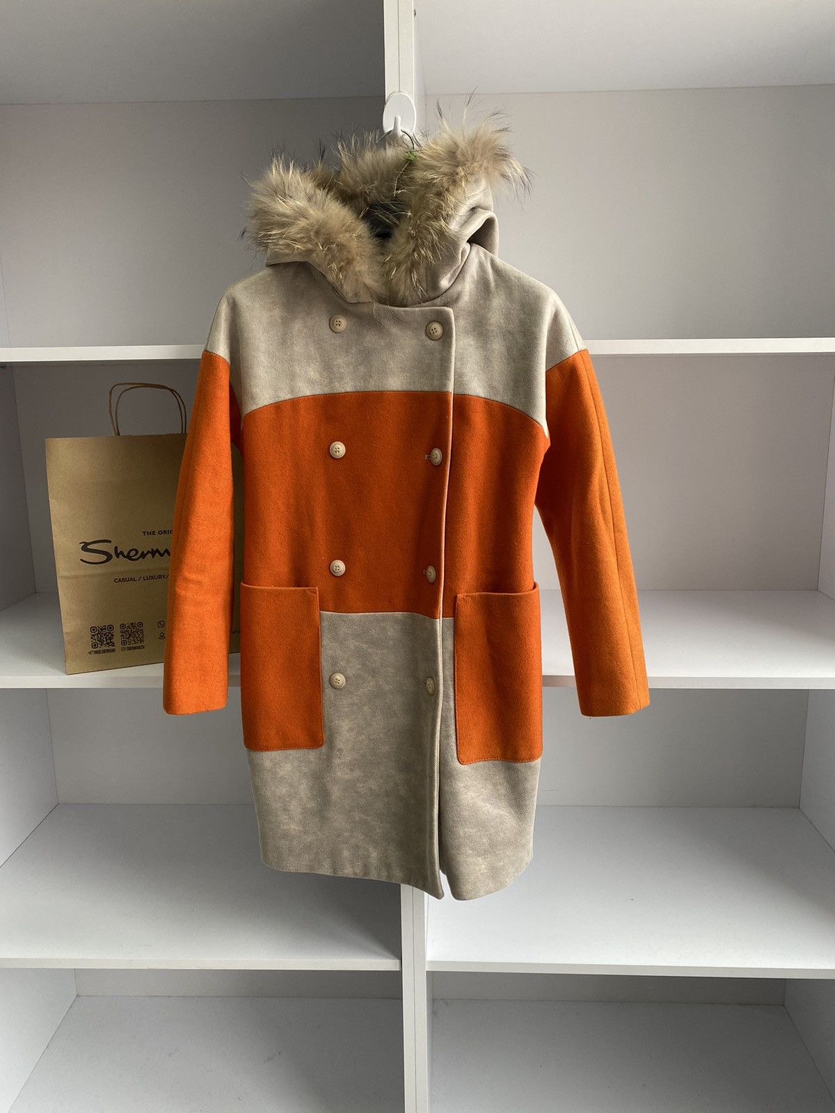 Marni × Vintage Vintage Marni Women’s Street wear Luxury Coat with fur Size S / US 4 / IT 40 - 1 Thumbnail