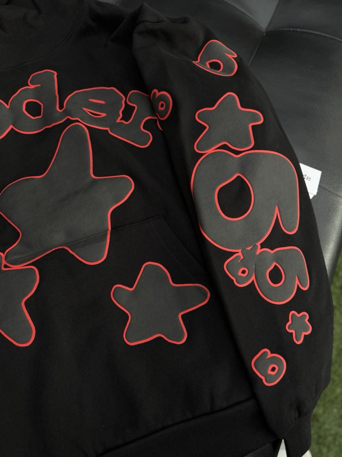 Sp5der Sp5der Worldwide Black Red Hoodie Size Large (NEW) Size US L / EU 52-54 / 3 - 5 Thumbnail