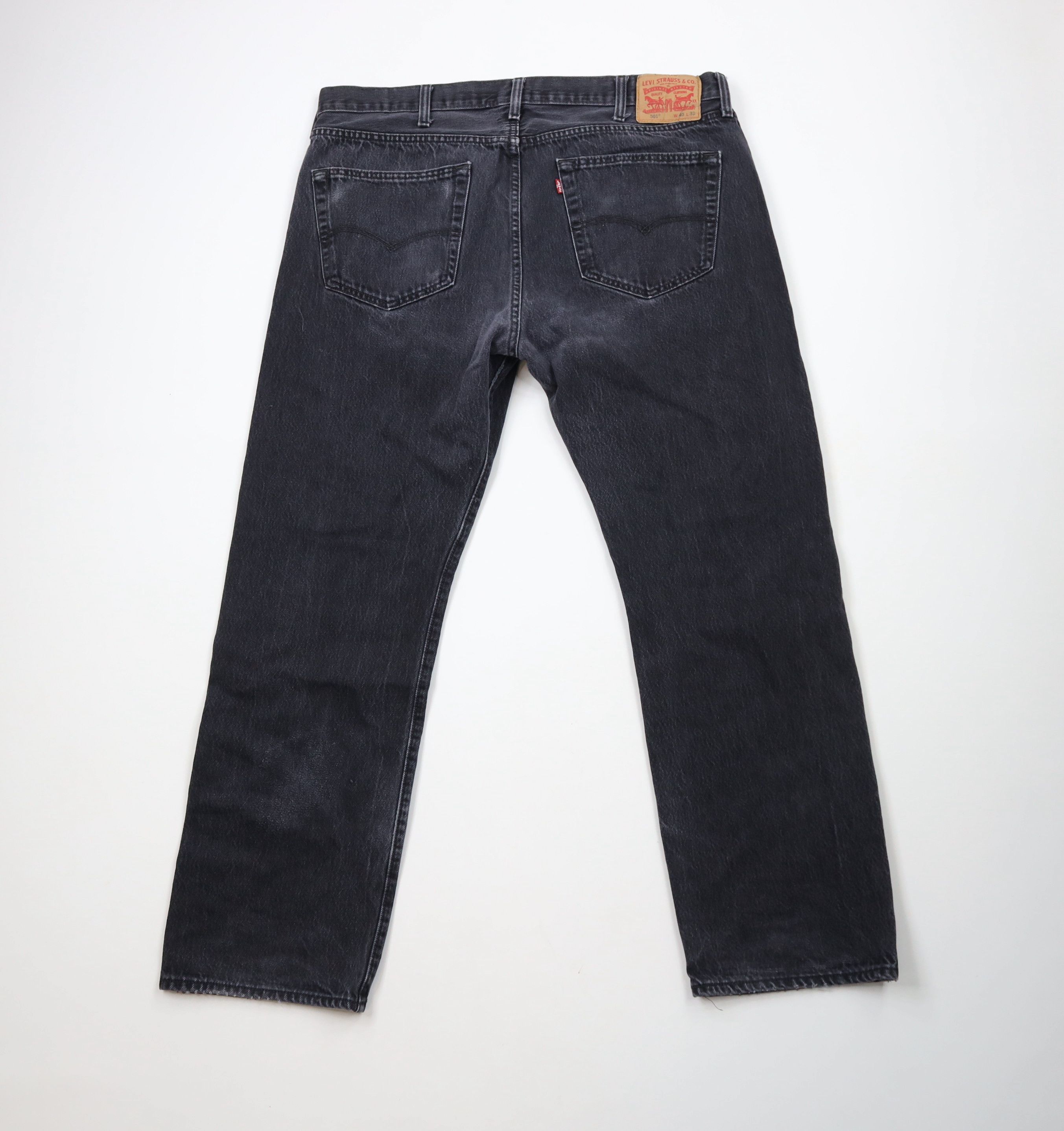 Levi's × Vintage Vintage Y2K Levis 501xx Fly Original Fit Denim Jeans Black Size US 40 / EU 56 - 11 Thumbnail