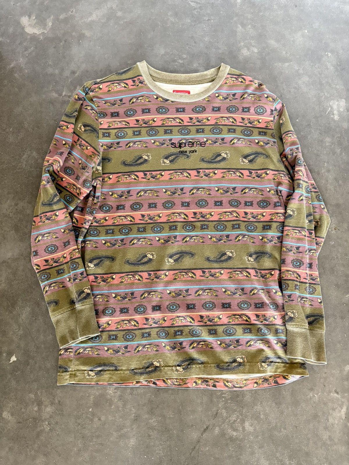 Supreme Supreme Paisley Long Sleeve SS18 Size US L / EU 52-54 / 3 - 1 Thumbnail
