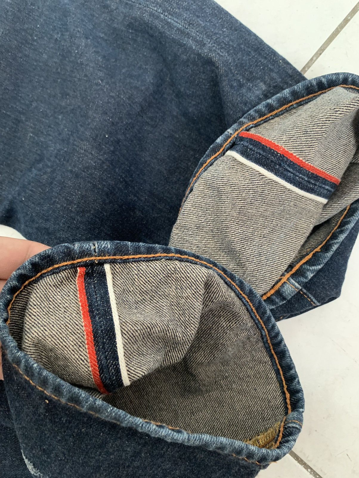 Evisu × Japanese Brand × Vintage OG Evisu Big Logo Selvedge Denim Pants 🔥 Size US 34 / EU 50 - 12 Thumbnail