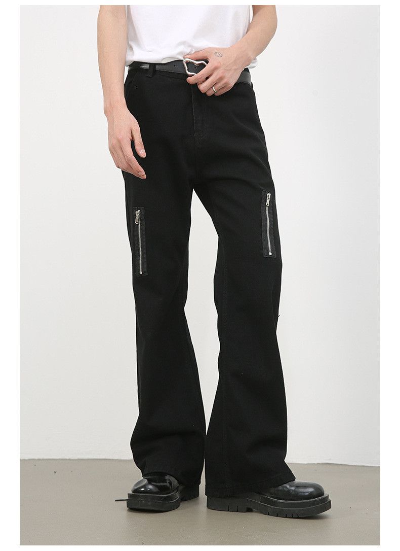Japanese Brand High street loose versatile casual zipper flared jeans Size US 32 / EU 48 - 3 Thumbnail