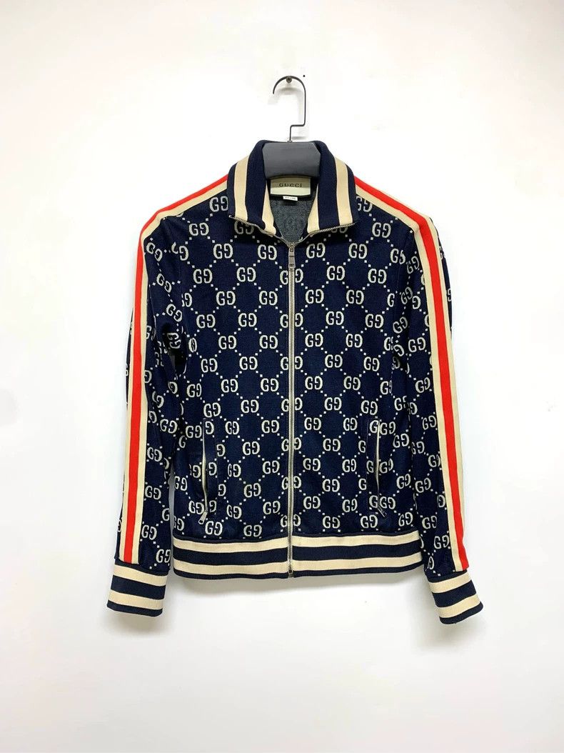 Gucci Gucci Red and blue full-print zipper jacket 2504-Nextarrow Size US S / EU 44-46 / 1 - 1 Thumbnail