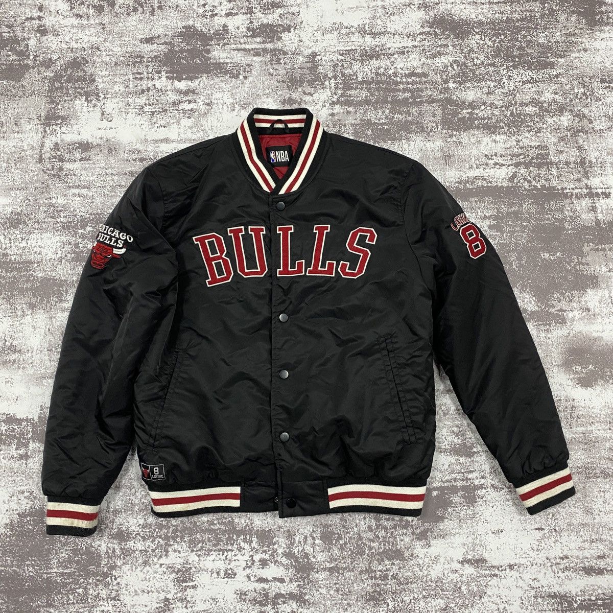NBA Vintage Chicago Bulls NBA Bomber Big Logo Jacket Size US M / EU 48-50 / 2 - 1 Thumbnail