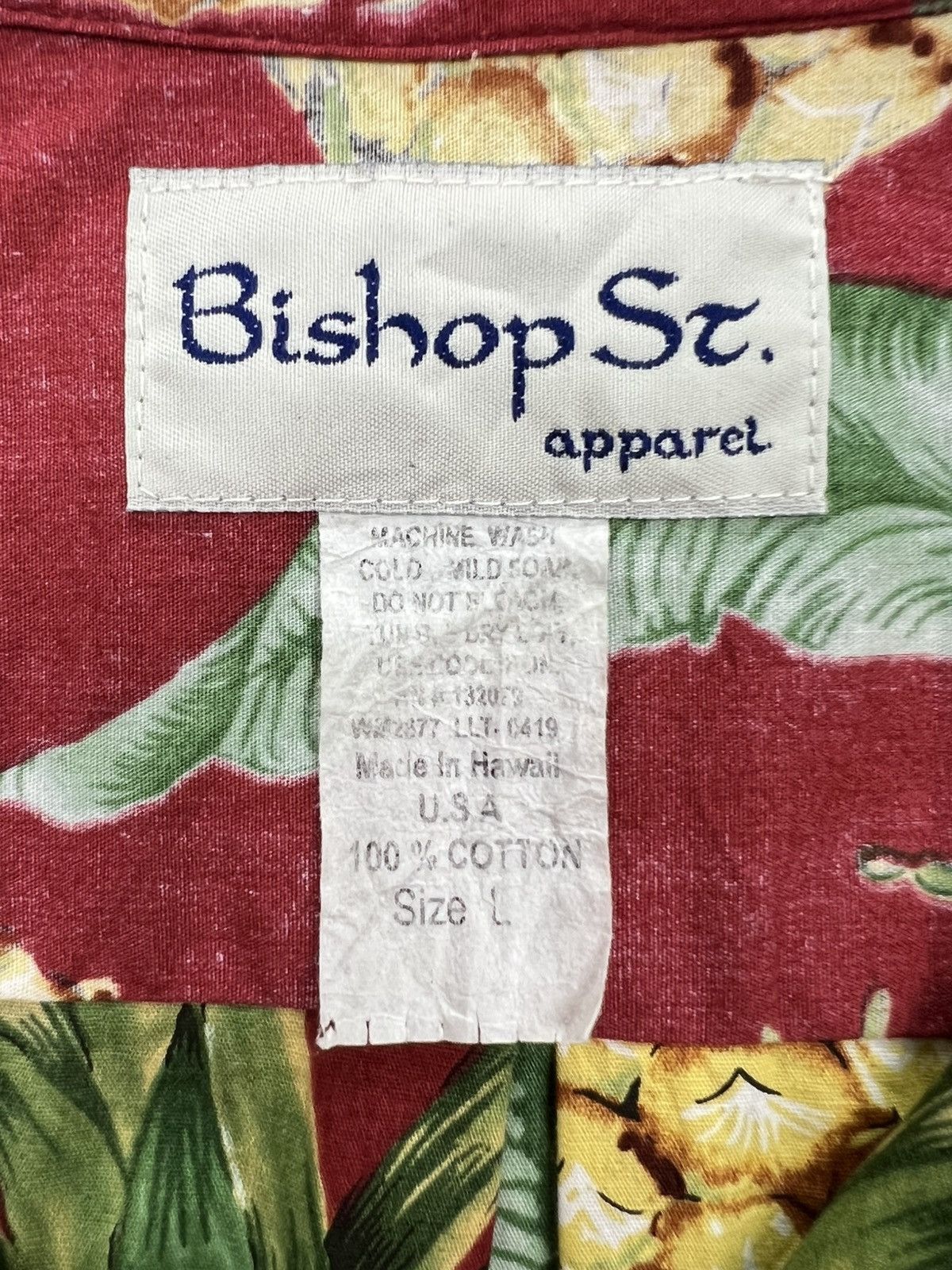Vintage Vintage Bishop St. Hawaiian Shirt Size US L / EU 52-54 / 3 - 7 Thumbnail