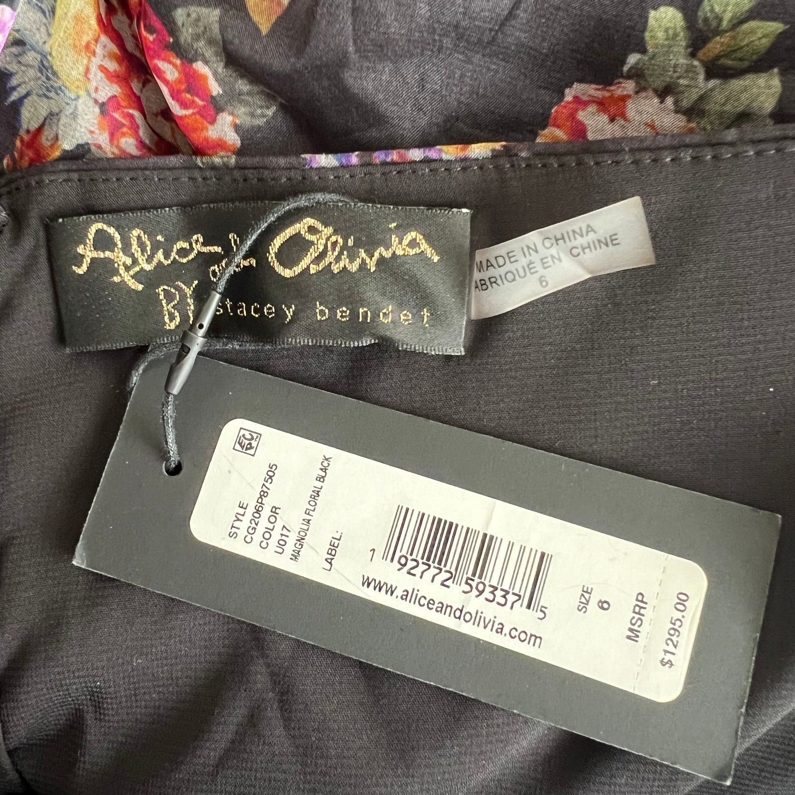 Alice + Olivia Alice and Olivia Saori Black Halter Princess Silk Dress, US6 Size M / US 6-8 / IT 42-44 - 8 Thumbnail