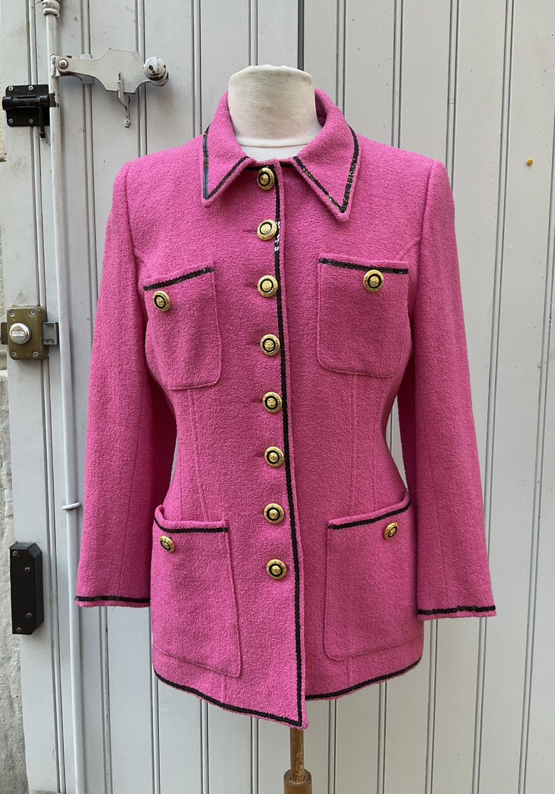 Vintage Pink vintage wool blazer jacket Size XL / US 12-14 / IT 48-50 - 1 Thumbnail